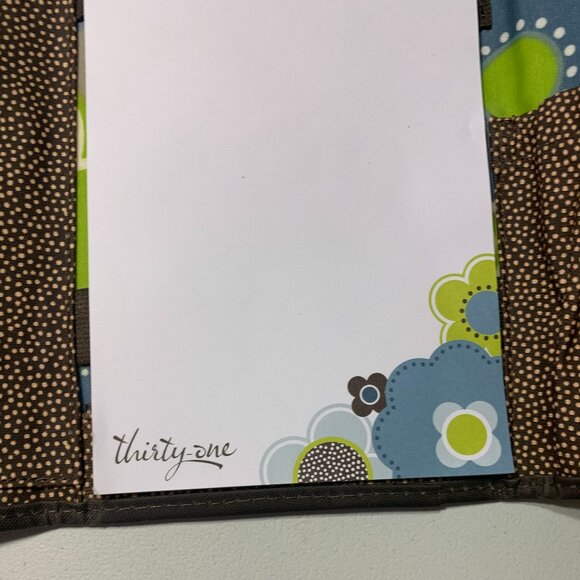 THIRTY-ONE Fold It Up Organizer Fold & Go Trifold Notebook in Awesome Blossom - Picture 5 of 6